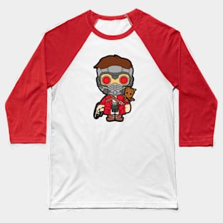 Starlord Groot Chibi Baseball T-Shirt